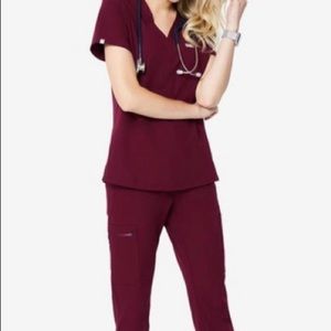 Figs Yola Small Tall and Catarina Xs Maroon